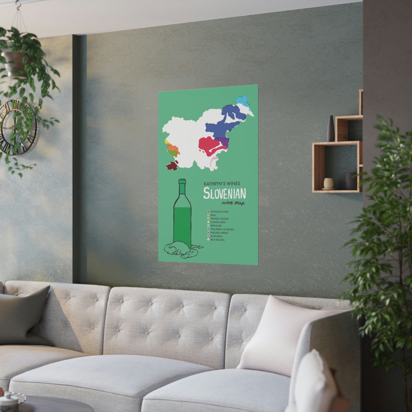 Slovenia Wine Map