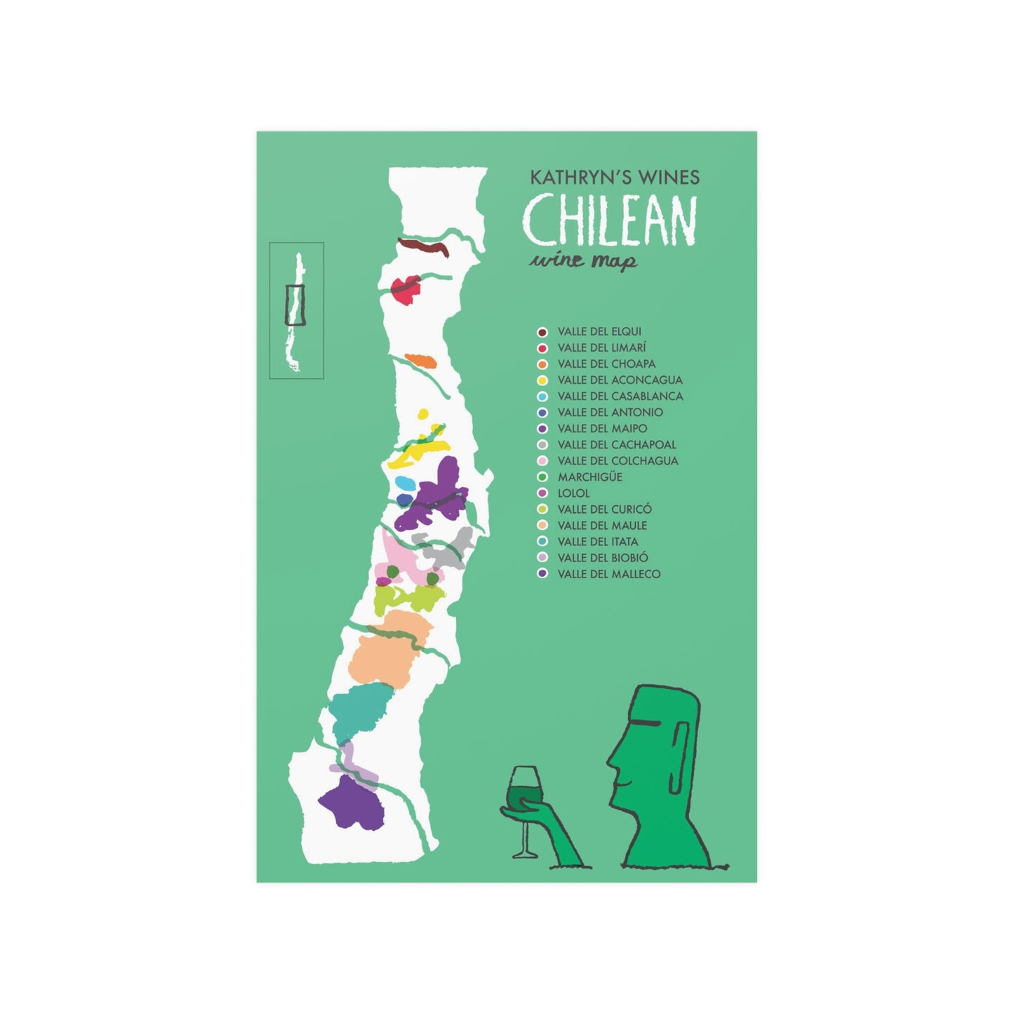 Chile Wine Map