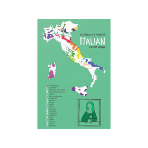 Italy Wine Map