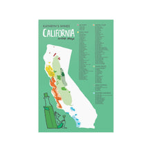 Load image into Gallery viewer, California Wine Map
