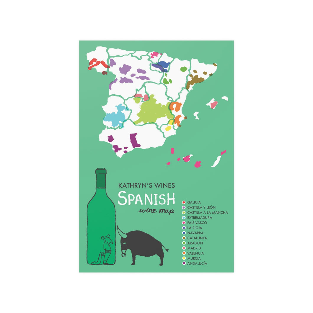 Spain Wine Map