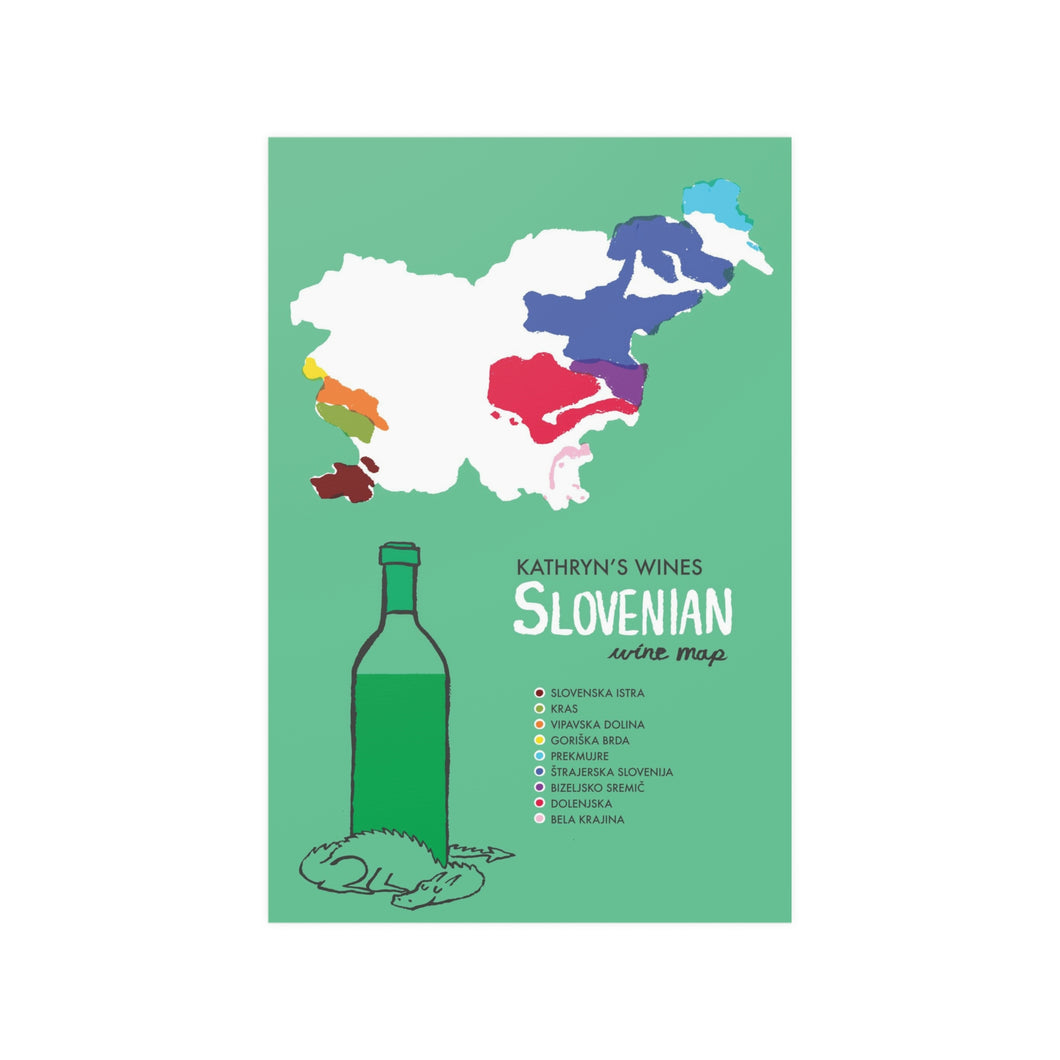 Slovenia Wine Map
