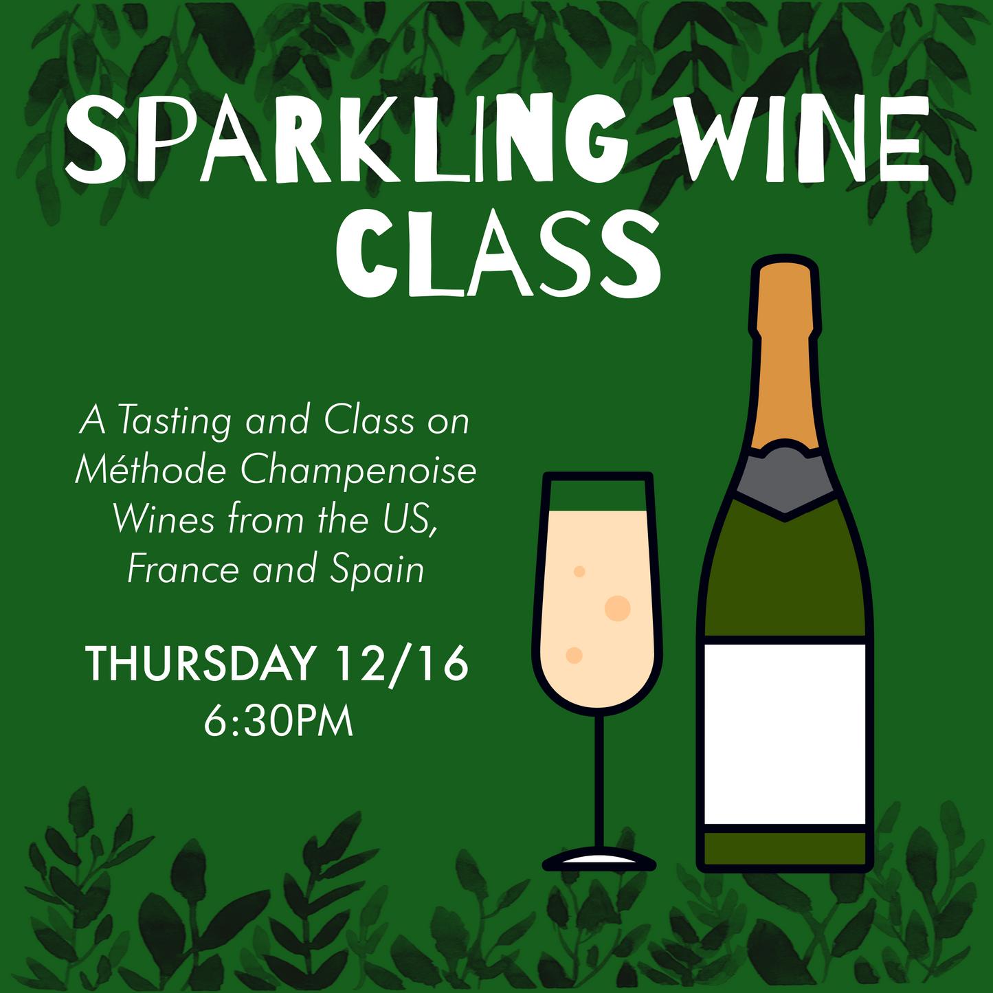 Sparkling Wine Class